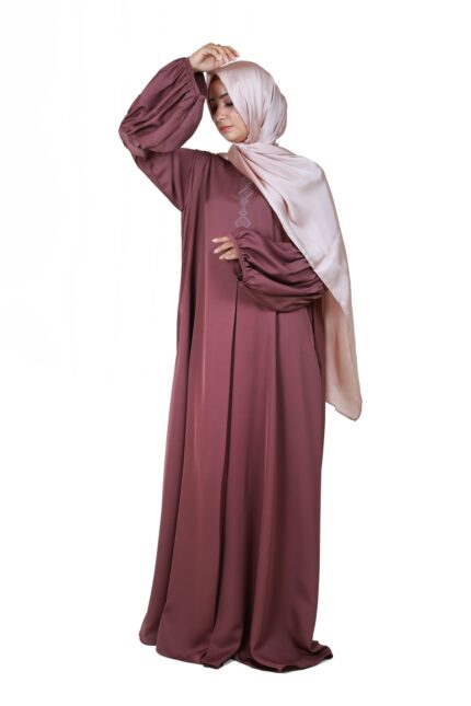 Rose Taupe Palestinian Maxi Abaya